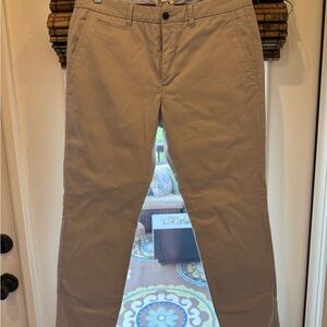 Perk Tan Chinos Classic Straight-Leg Cotton Twill